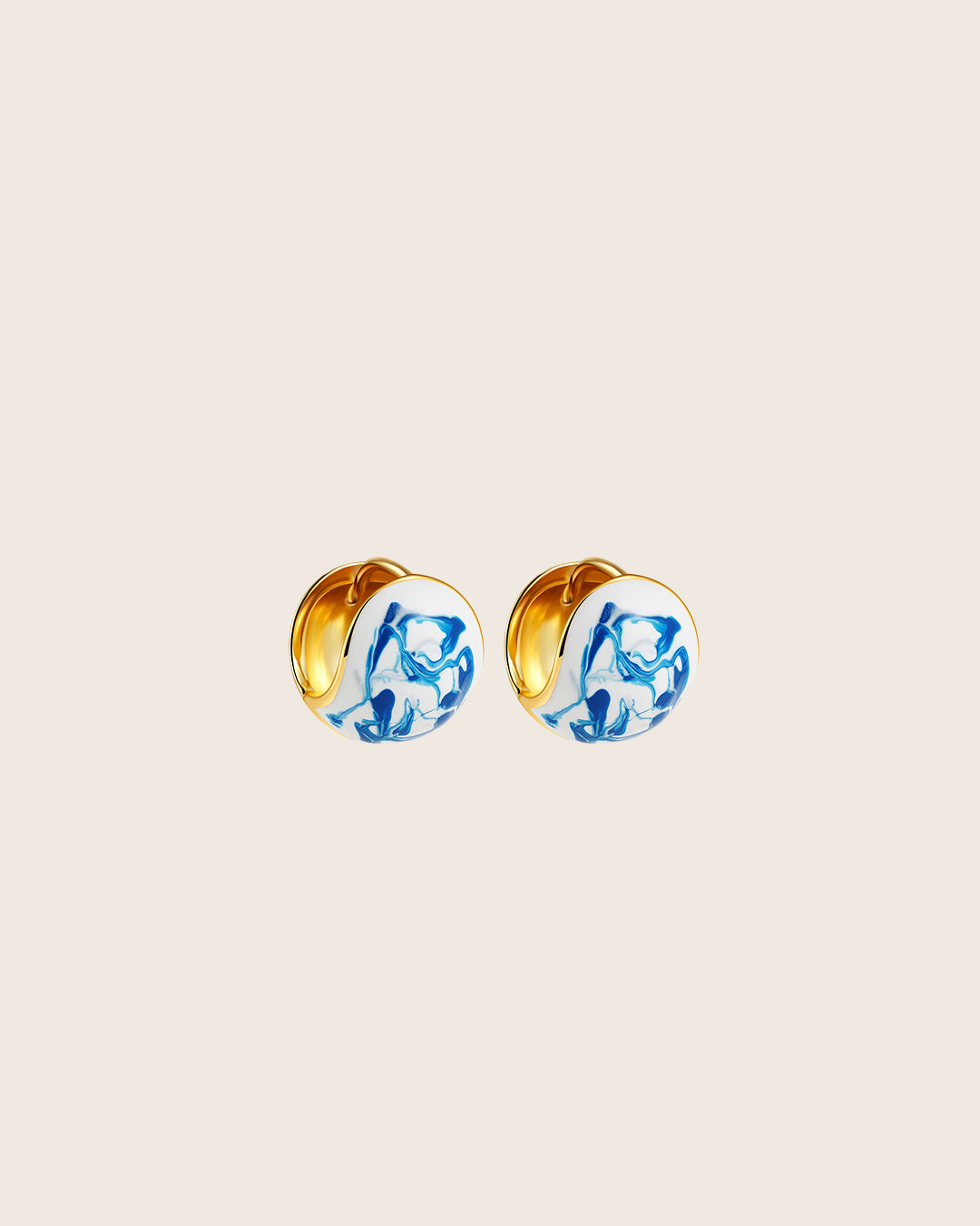 Blue China Earrings