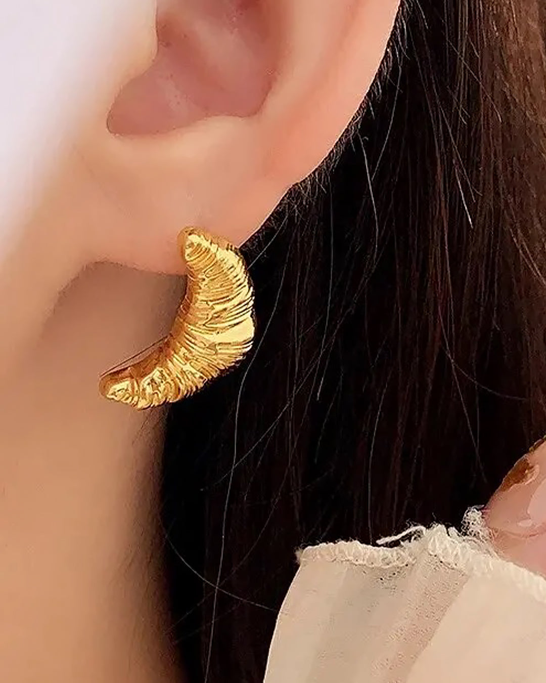 Warm Croissant Studs
