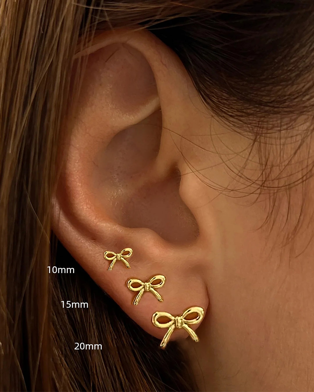 Dainty Bow Studs