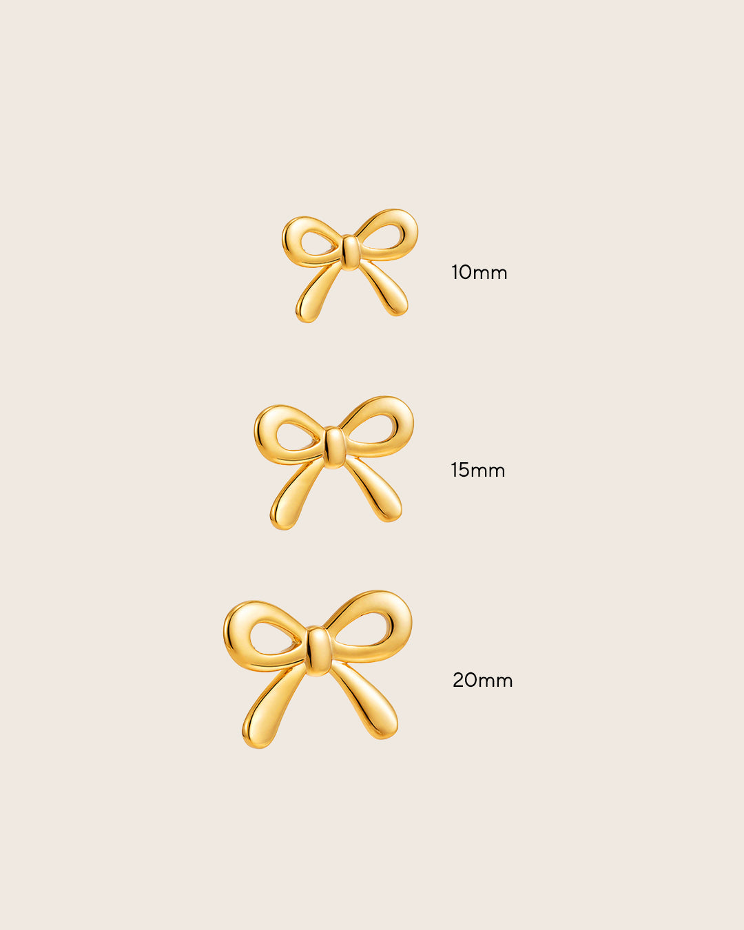 Dainty Bow Studs