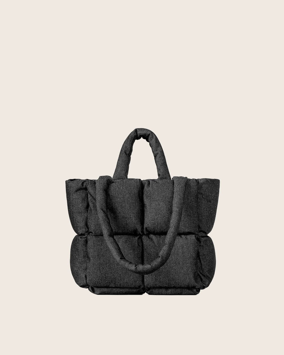 Denim Puffer Tote