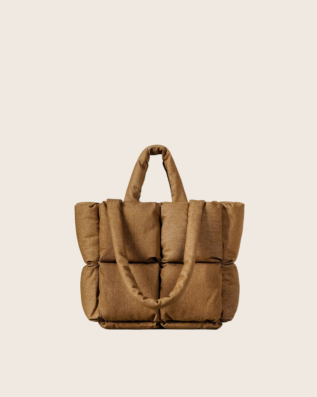 Denim Puffer Tote