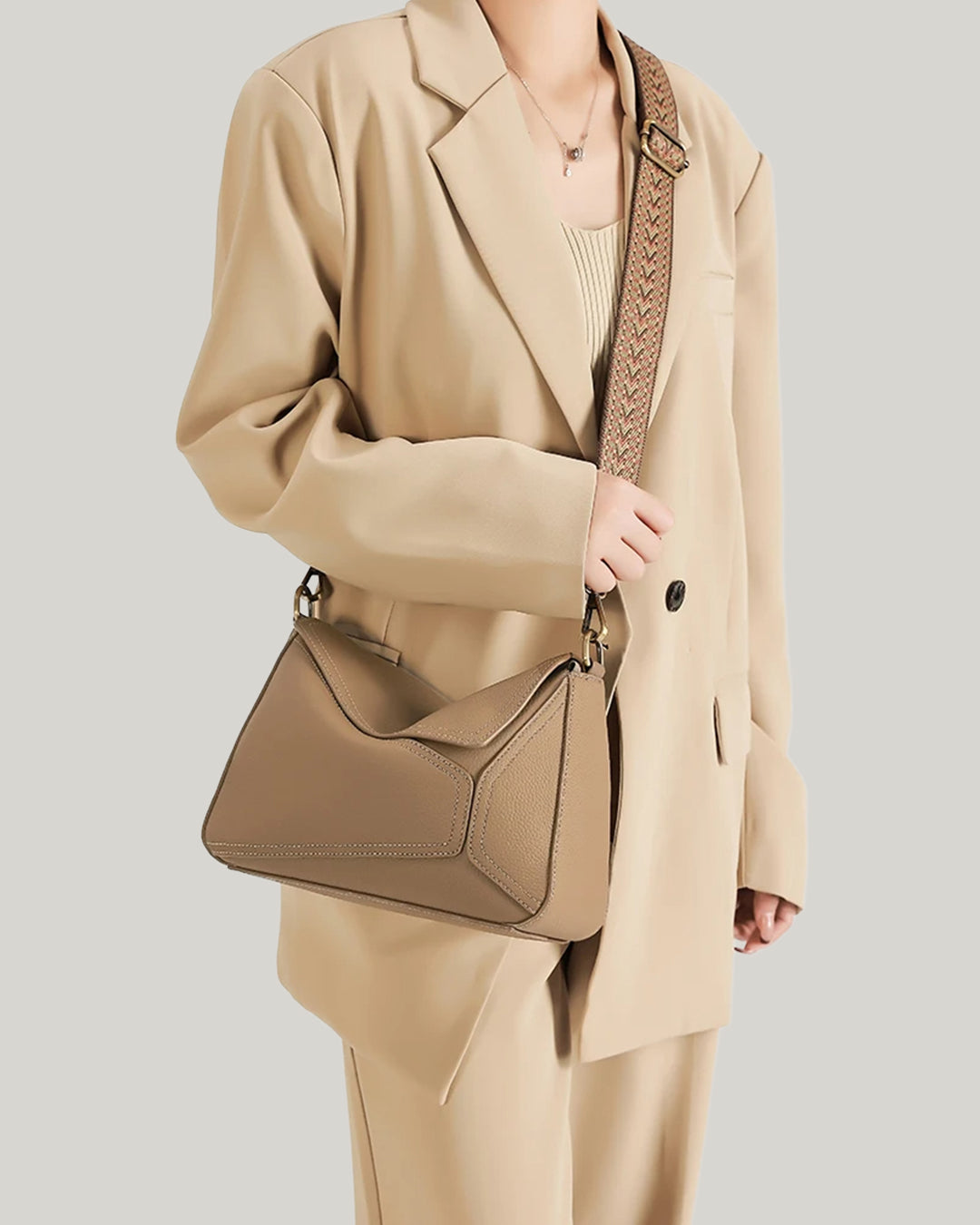 Enigma Leather Shoulder Bag