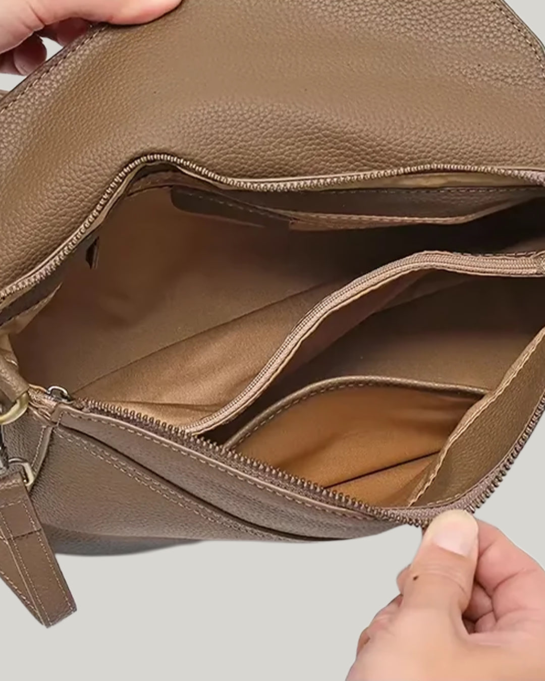 Enigma Leather Shoulder Bag