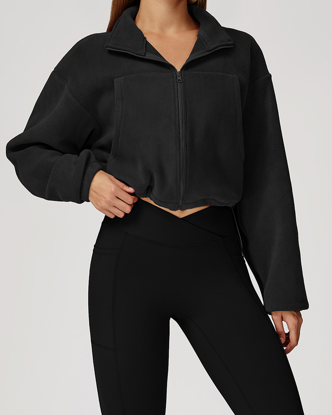 Plush Winter Jacket Ebony