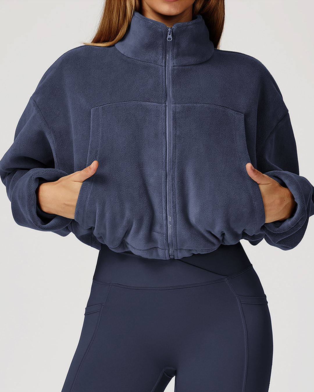 Plush Winter Jacket Blue