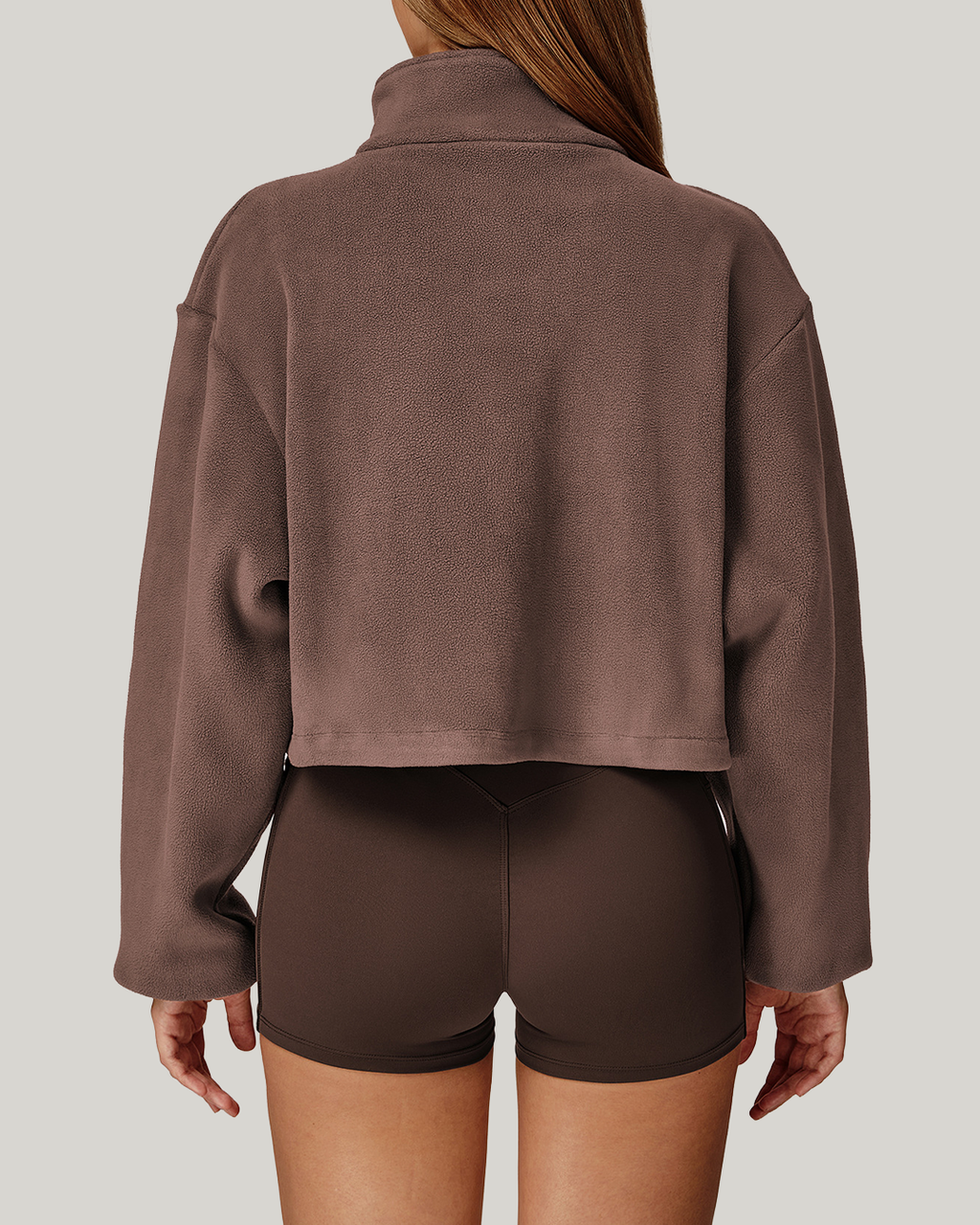 Plush Winter Jacket Brown