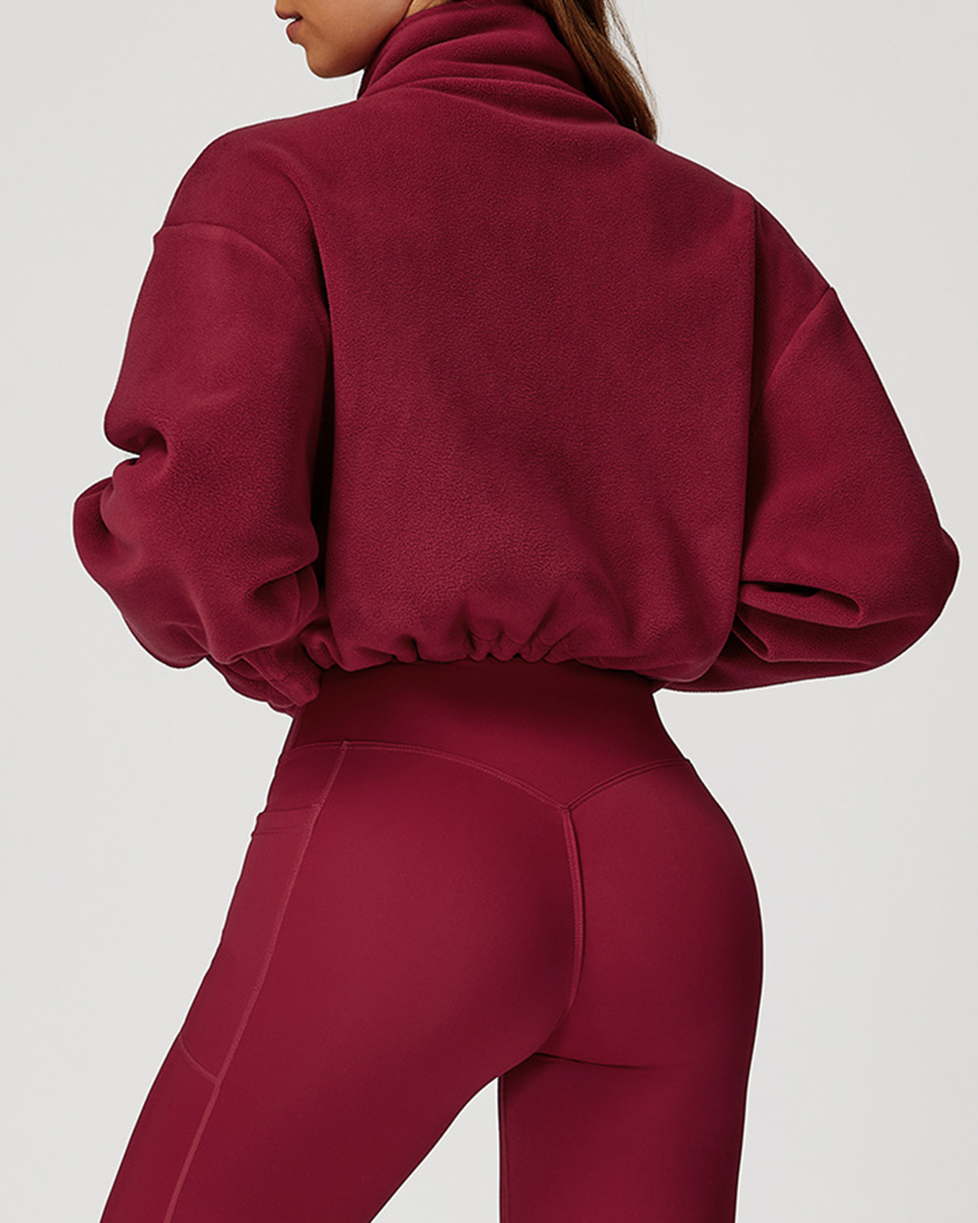 Plush Winter Jacket Ruby