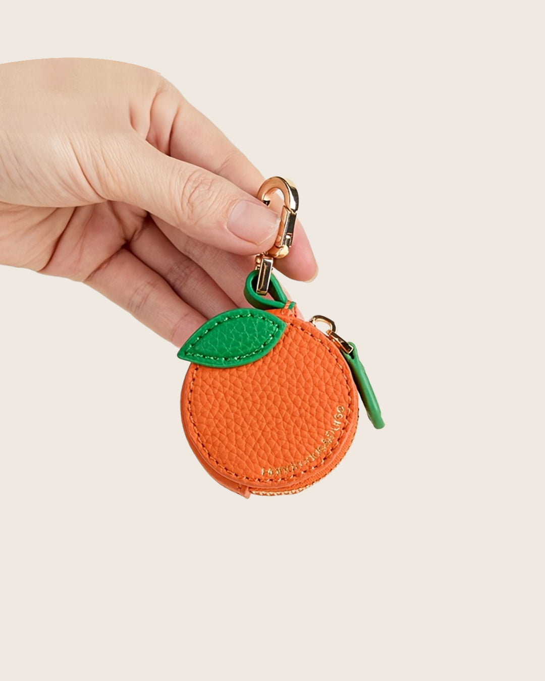 Orange Charm Coin Purse