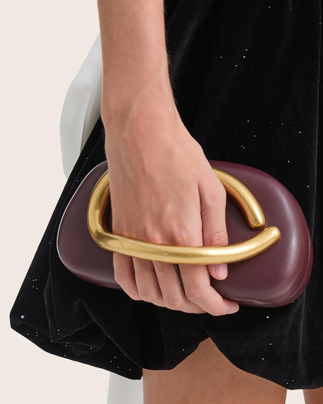 Classic Gold Handle Clutch