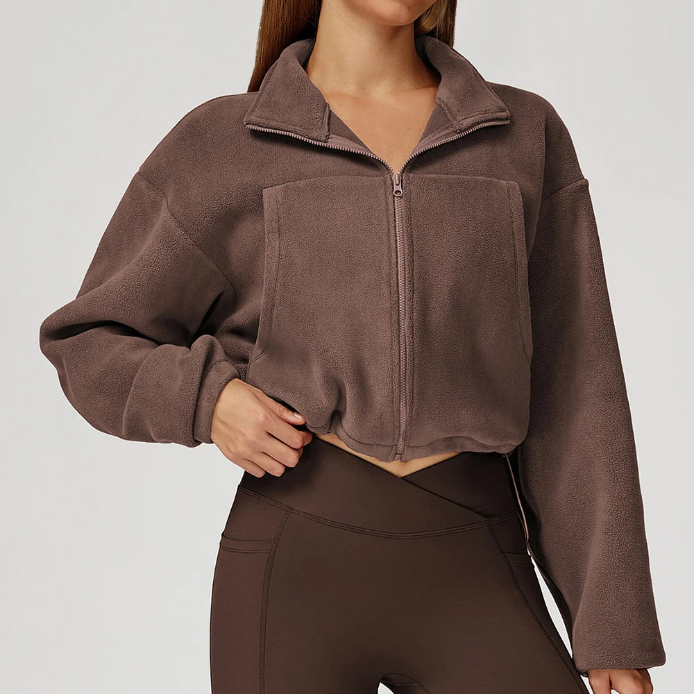 Plush Winter Jacket Brown