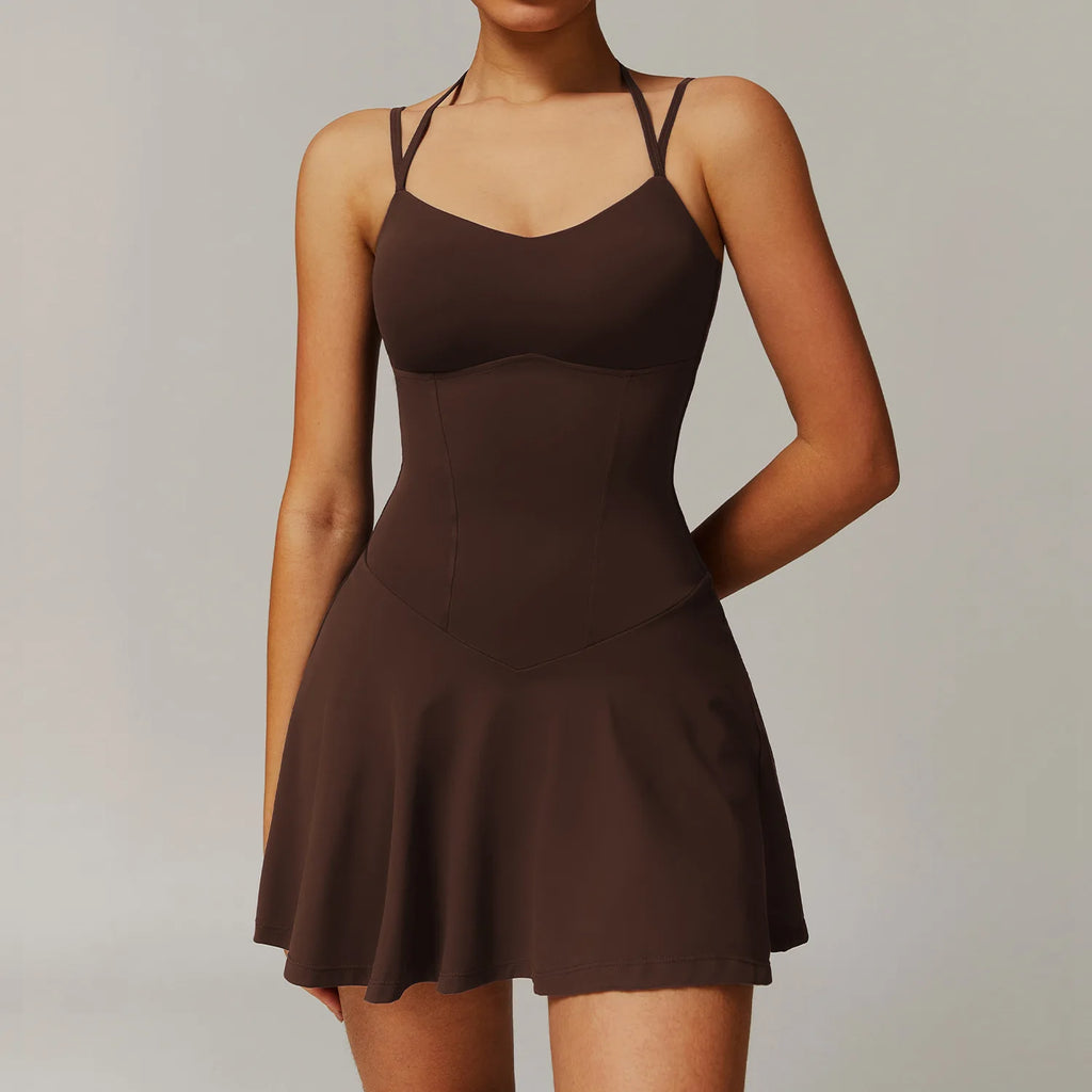 Flow Romper Dark Coffee