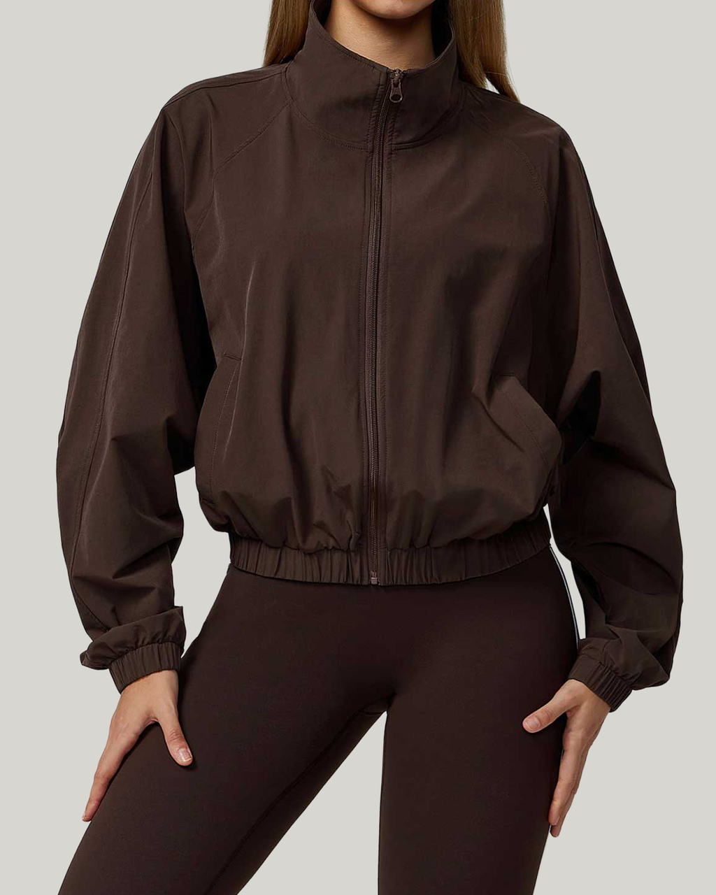 Windbreaker Zip Jacket Espresso