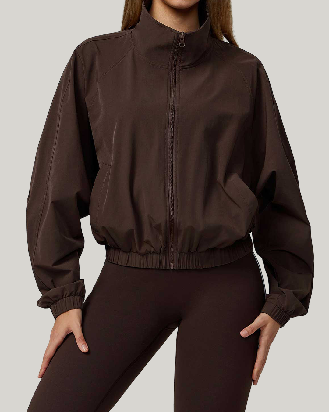 Windbreaker Zip Jacket Espresso