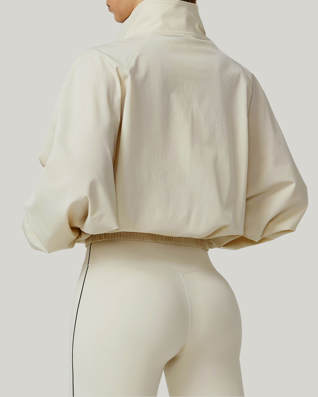 Windbreaker Zip Jacket Cream