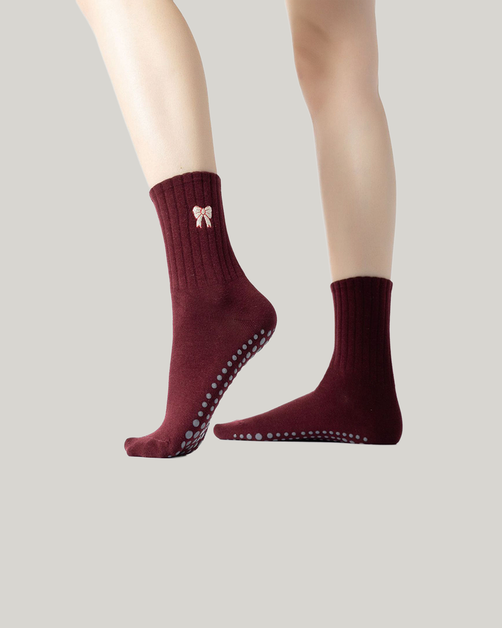 Romantic Winter Grip Crew Socks