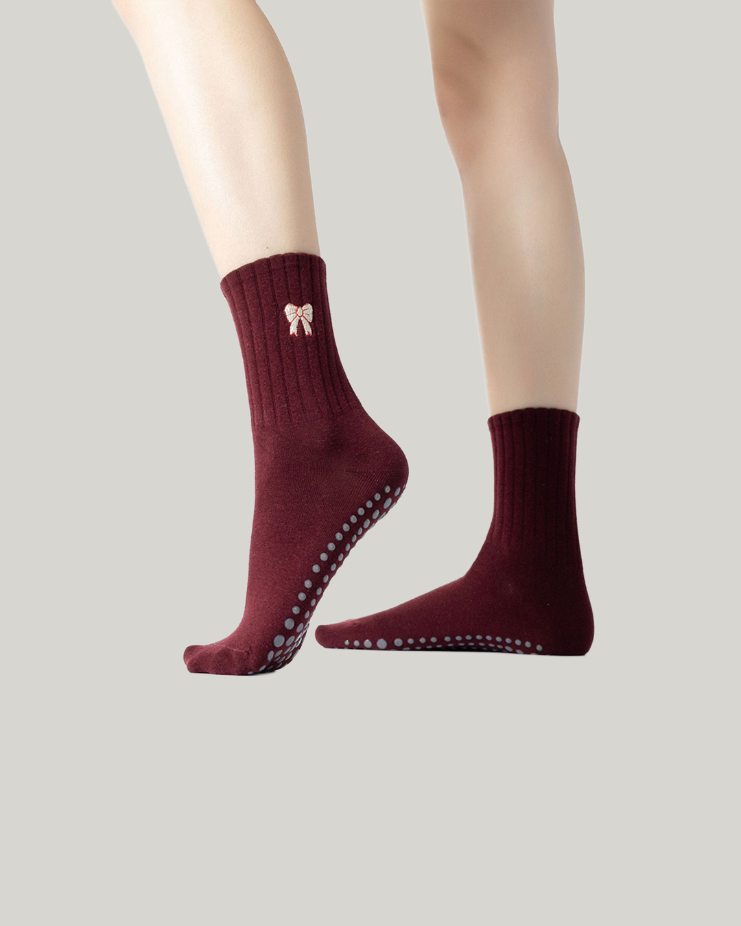 Romantic Winter Grip Crew Socks