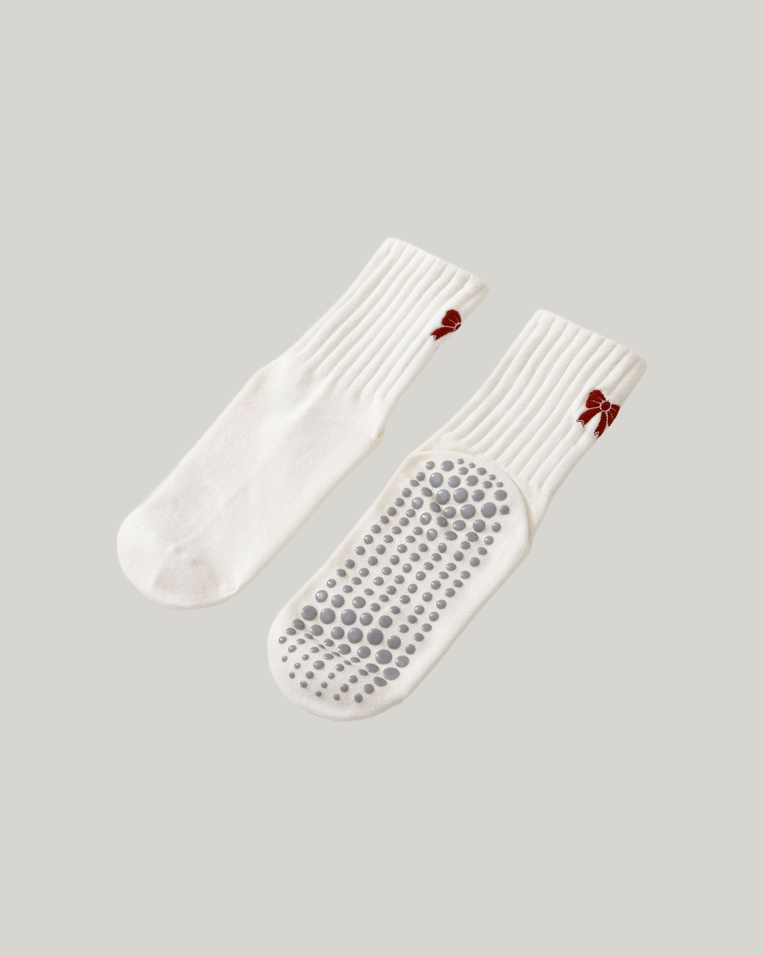 Romantic Winter Grip Crew Socks