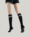 Striped Knee High Grip Socks