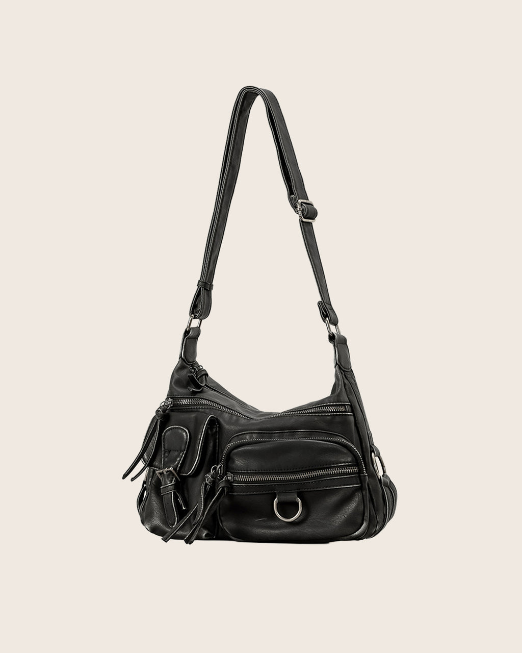 Y2K Washed Leather Bag