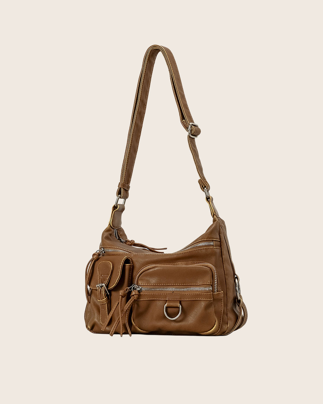 Y2K Washed Leather Bag