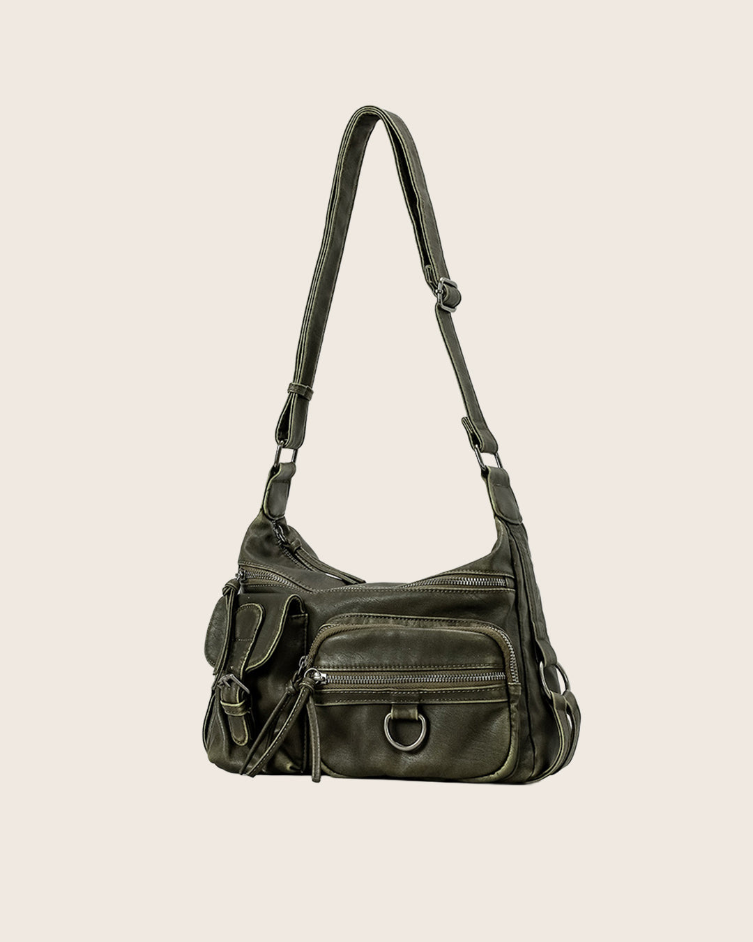 Y2K Washed Leather Bag