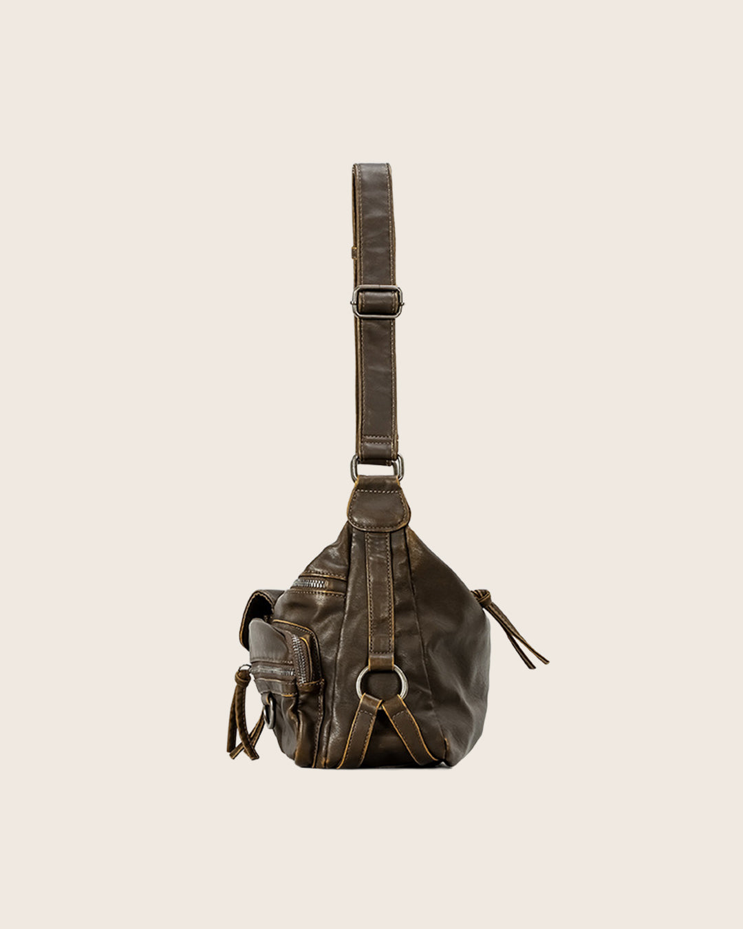 Y2K Washed Leather Bag