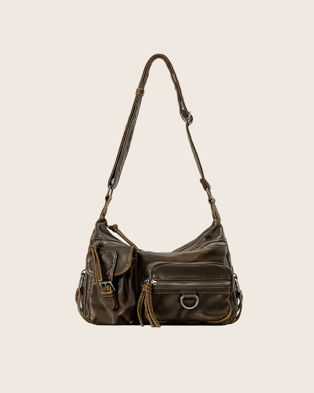 Y2K Washed Leather Bag