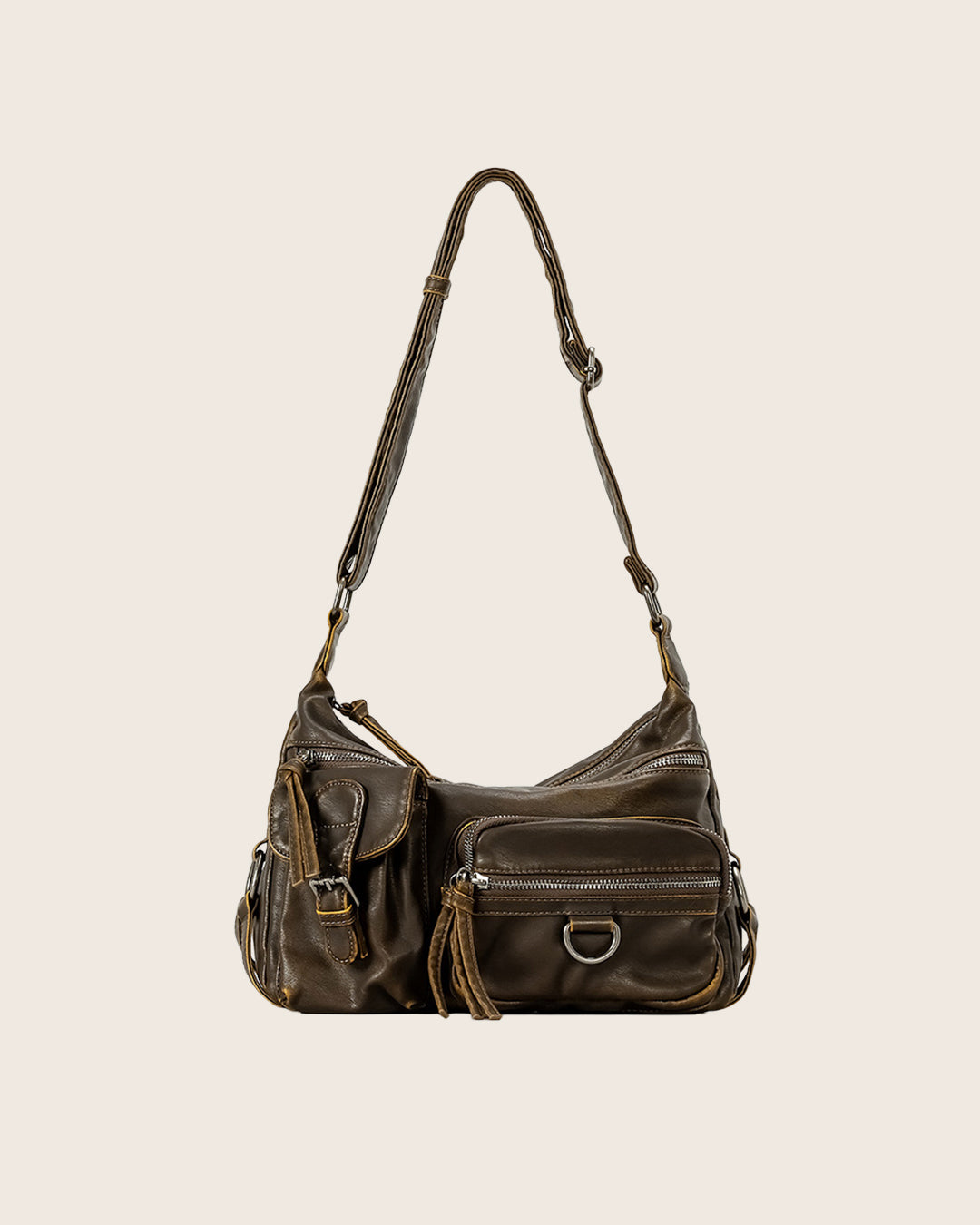 Y2K Washed Leather Bag